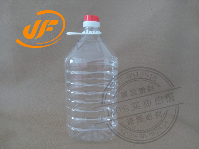 10斤装色拉油桶 5l食用油桶壶 食品级pet透明食用塑料油桶 油壶
