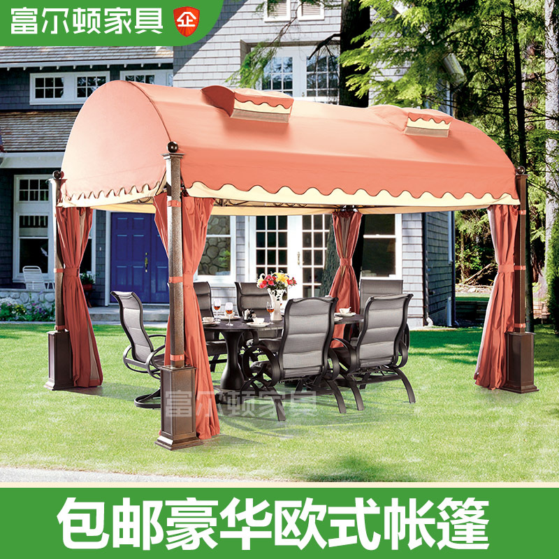包邮 正品户外凉亭欧式豪华凉亭庭院花园帐篷泳池大型休闲烧烤棚图片